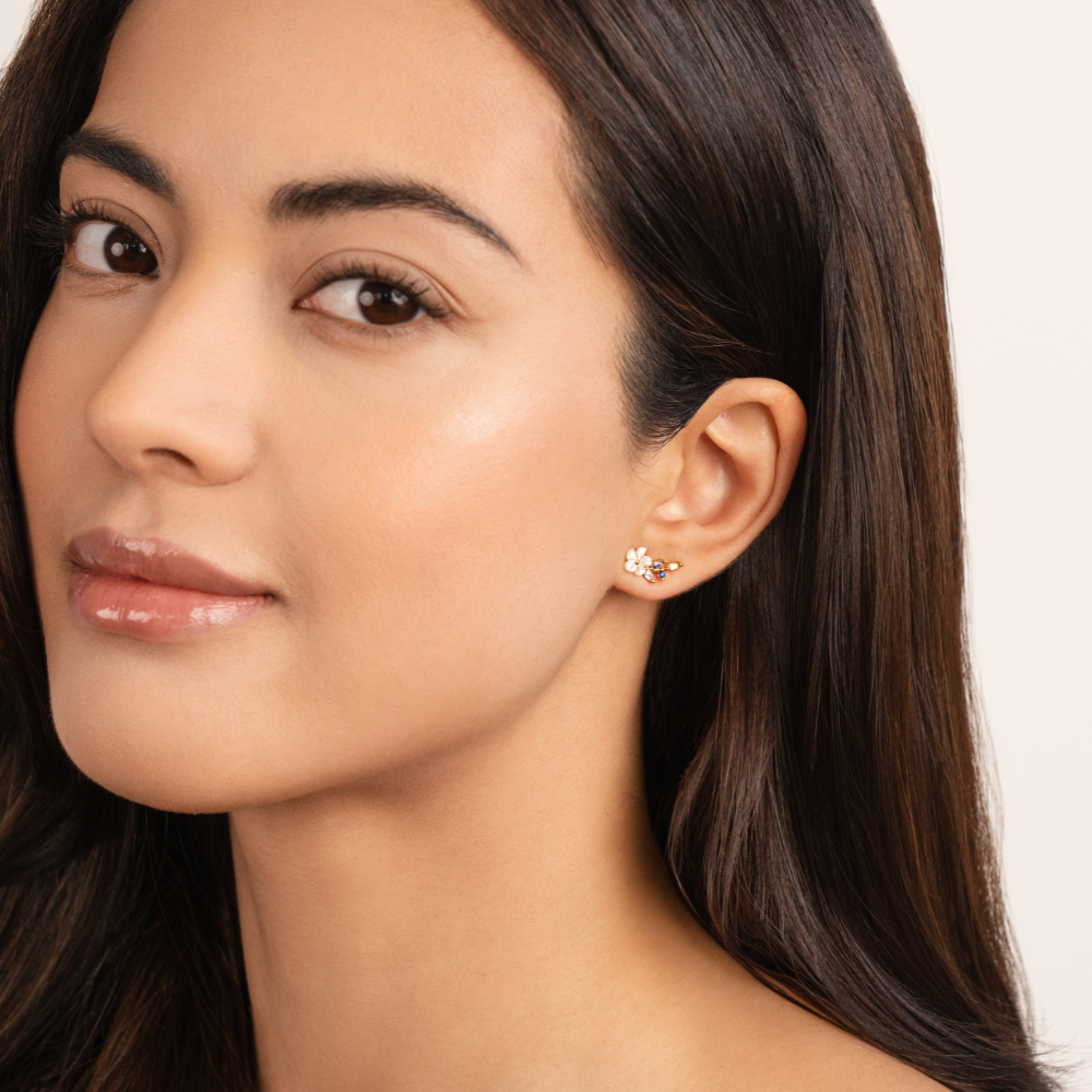 Luna | Elegant Floral Earrings