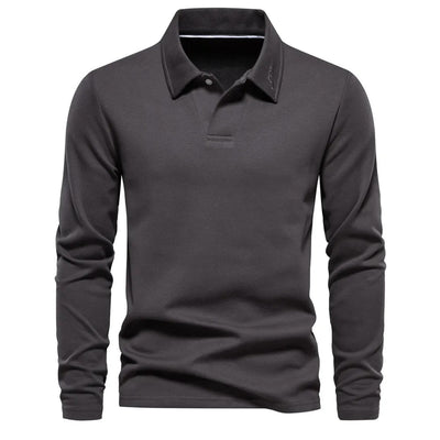 Old Money Long Sleeve Polo Shirt