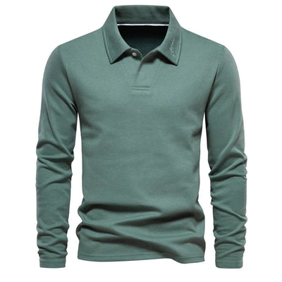 Old Money Long Sleeve Polo Shirt