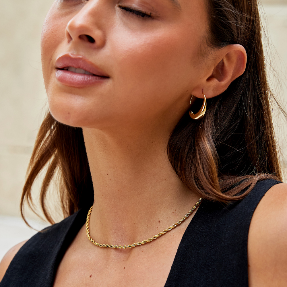 Zara | Chic Drop Hoop Earrings