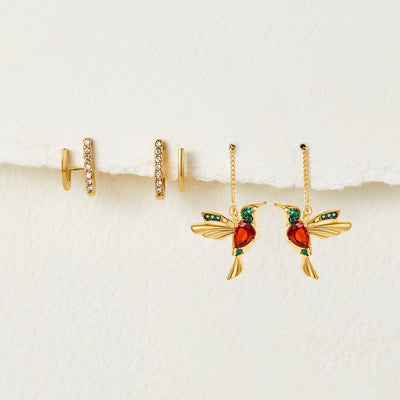 Haven | Stylish Hummingbird Earrings