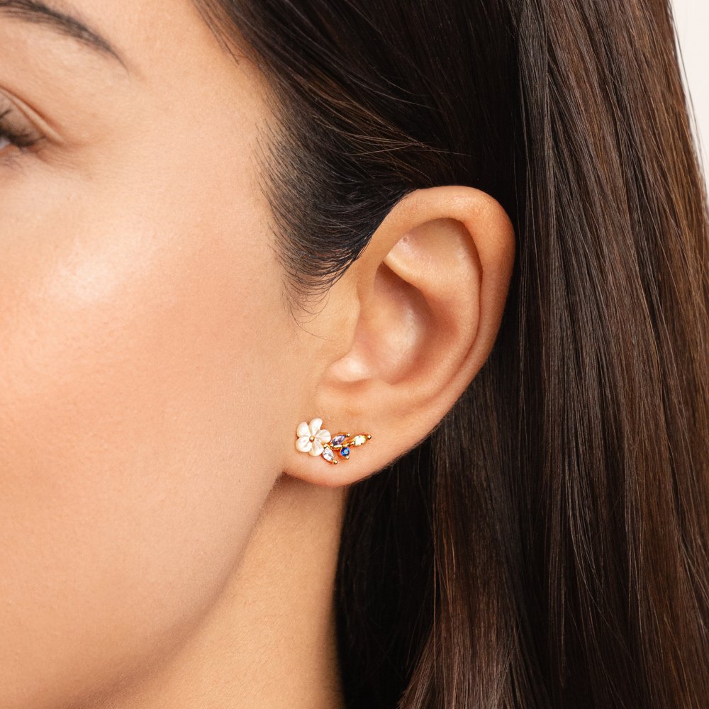 Luna | Elegant Floral Earrings