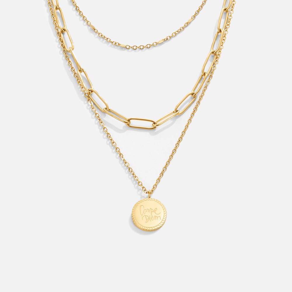 Jade | Coin Layered Necklace