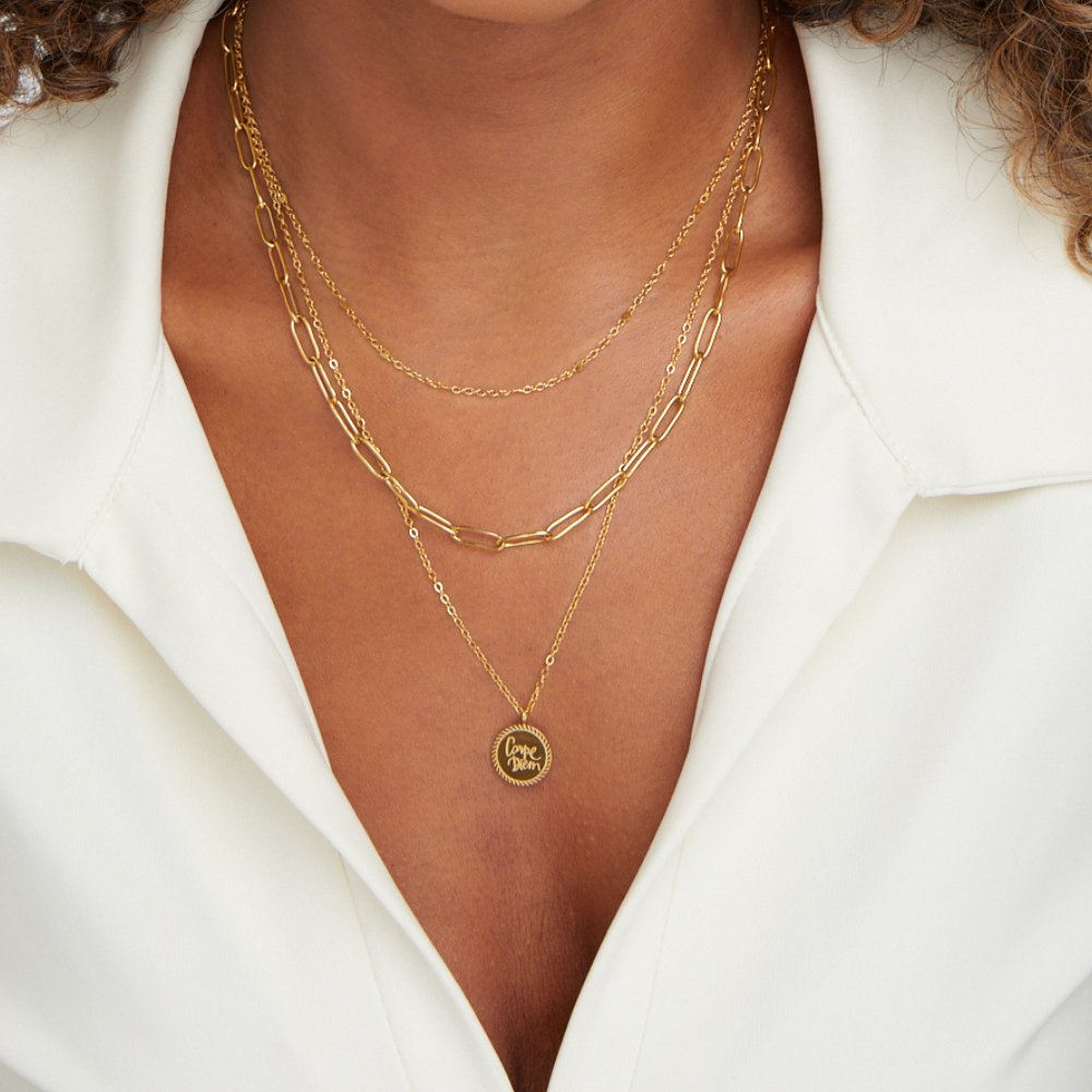 Jade | Coin Layered Necklace