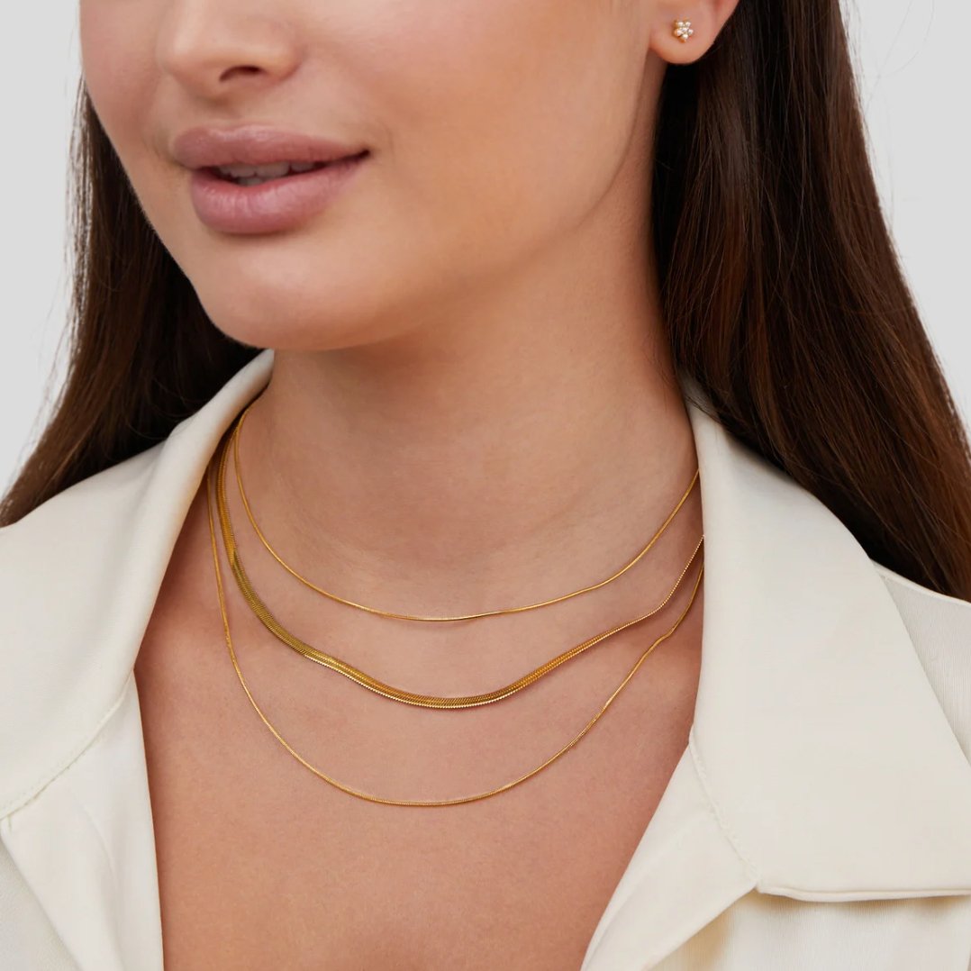 Glimmer | Elegant Gold Layered Necklace