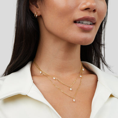Luna | Chic Pearl Layered Necklace