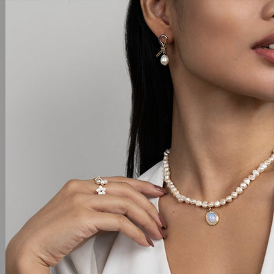 Nautica | Elegant Pearl Drop Earrings