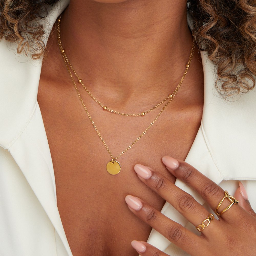 Luxe | Layered Disc Necklace
