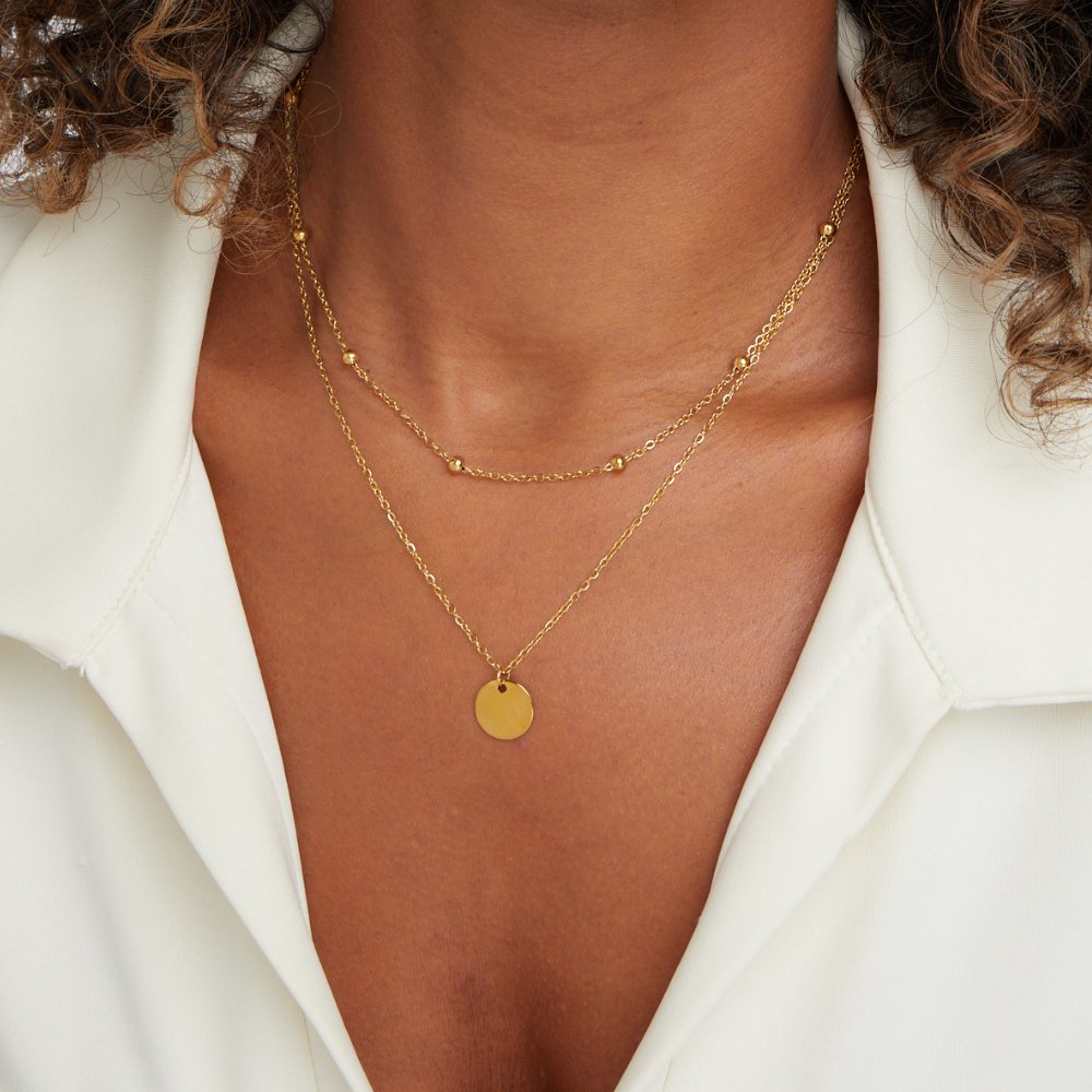Luxe | Layered Disc Necklace