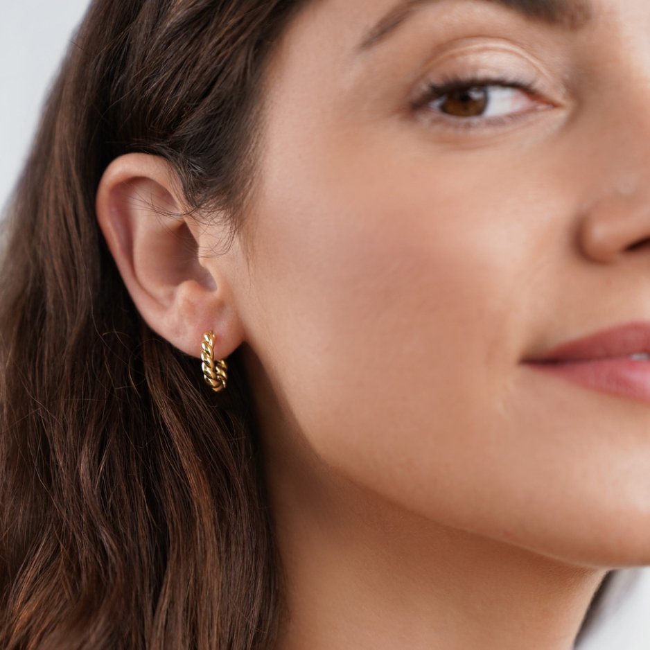 Lunaire | Elegant Twist Earrings