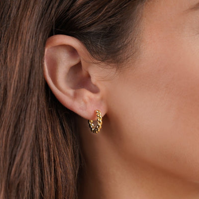 Lunaire | Elegant Twist Earrings