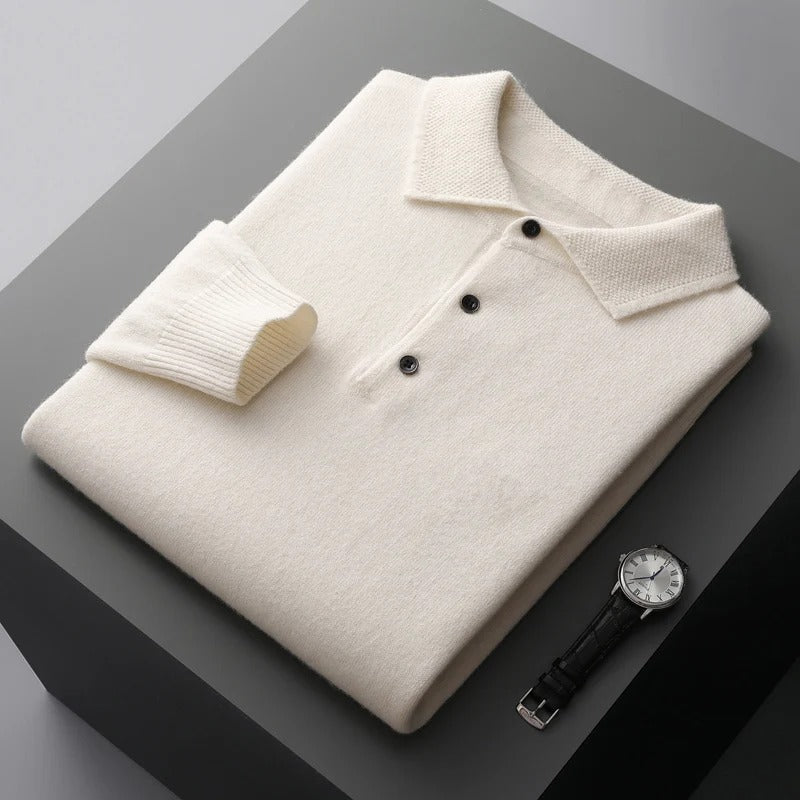 Old Money Elite Cashmere Polo