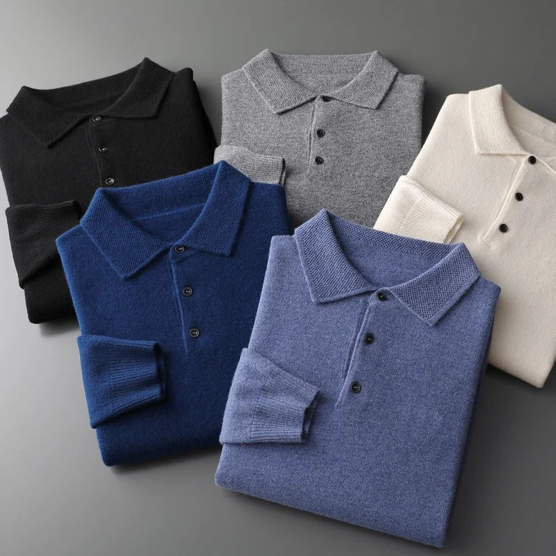Old Money Elite Cashmere Polo