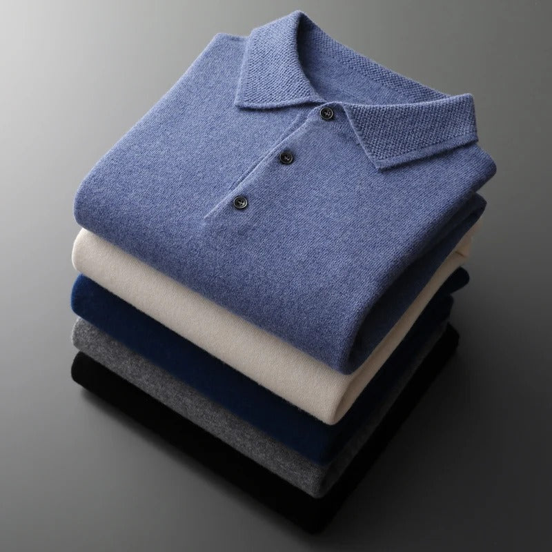 Old Money Elite Cashmere Polo