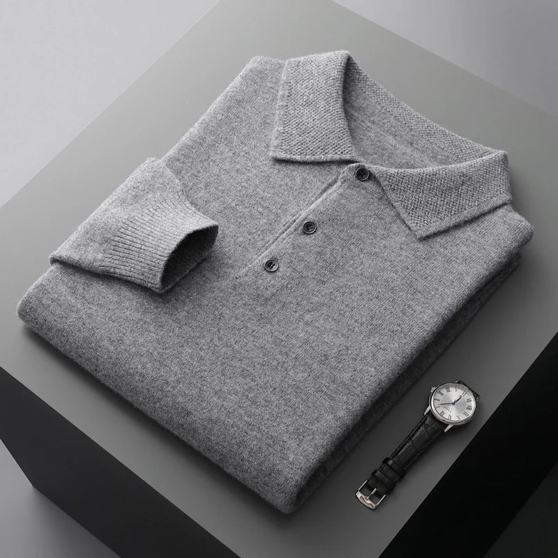 Old Money Elite Cashmere Polo