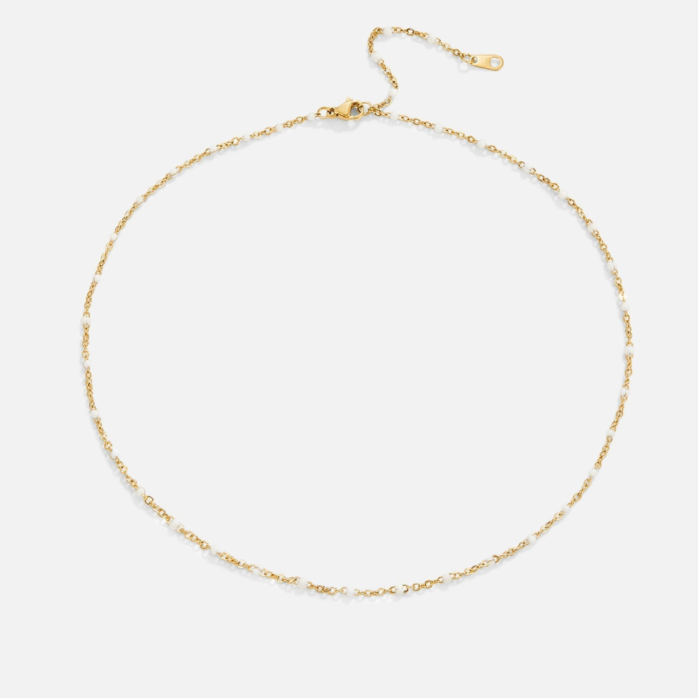 Luna | Chic White Bead Necklace